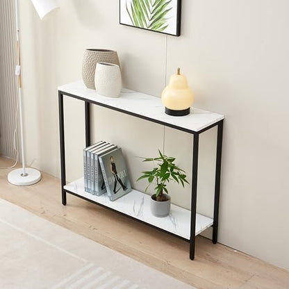 Console Table for Entryway (Faux Marble)