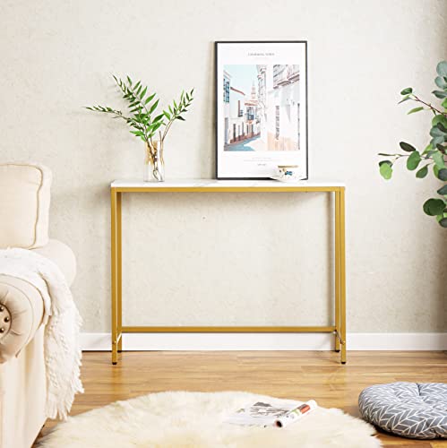 Console Table for Entryway (Faux Marble)