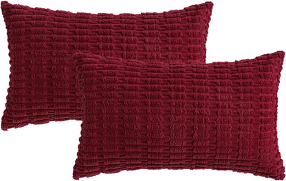 Corduroy Decorative Fall Throw Pillow Covers