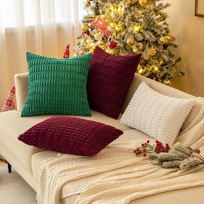 Corduroy Decorative Fall Throw Pillow Covers