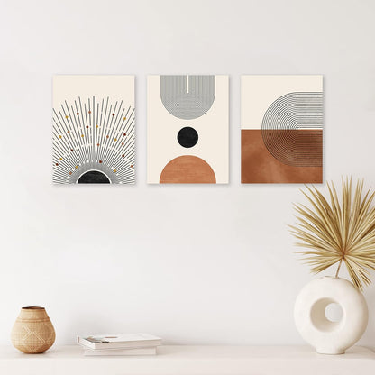 Sage Green Boho Wall Art Set of 3