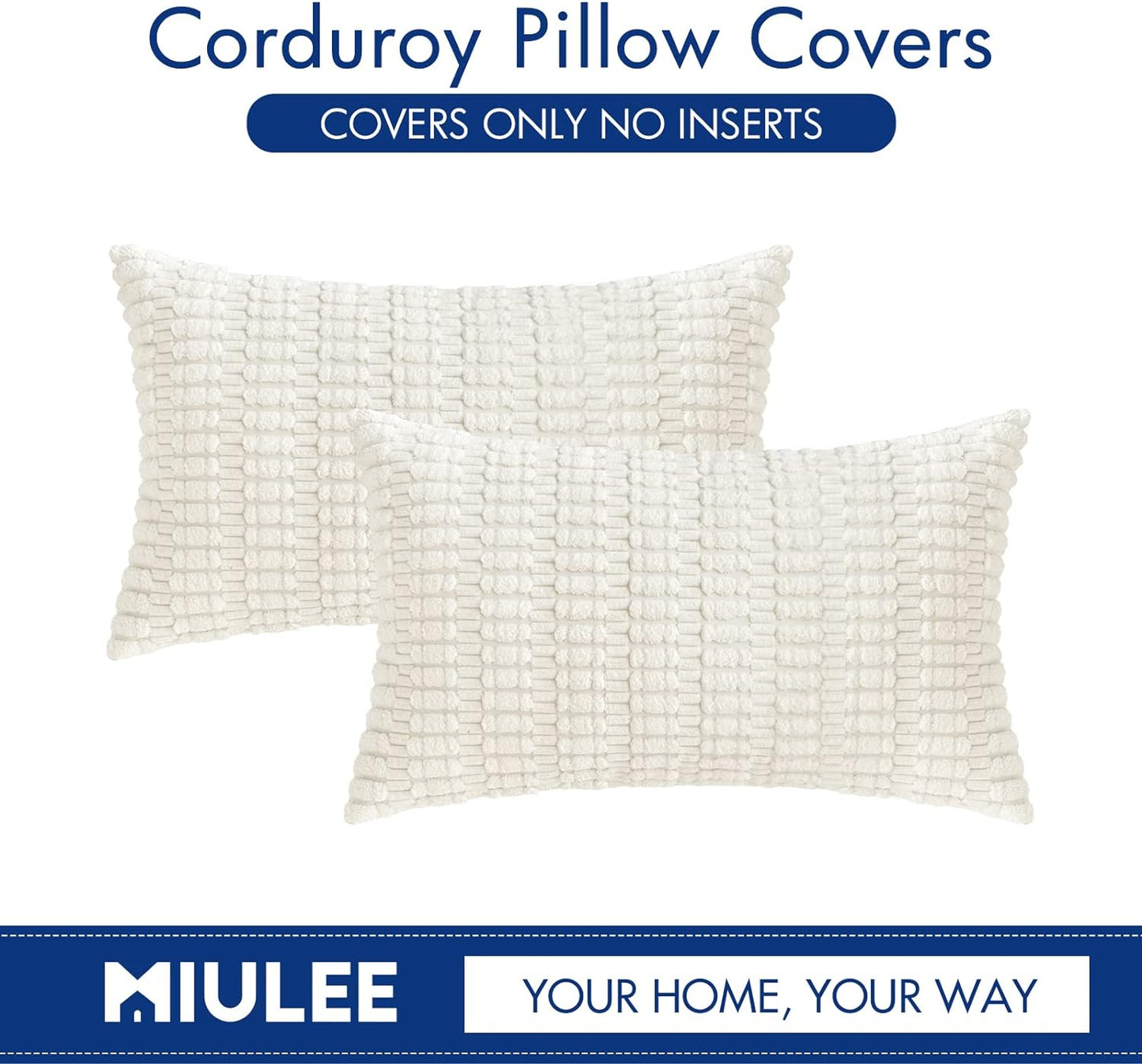 Corduroy Decorative Fall Throw Pillow Covers