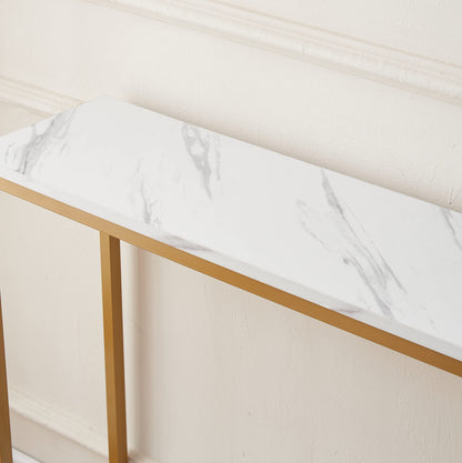 Console Table for Entryway (Faux Marble)