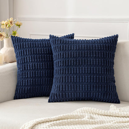 Corduroy Decorative Fall Throw Pillow Covers