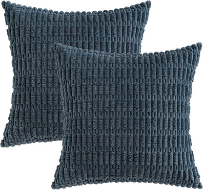 Corduroy Decorative Fall Throw Pillow Covers