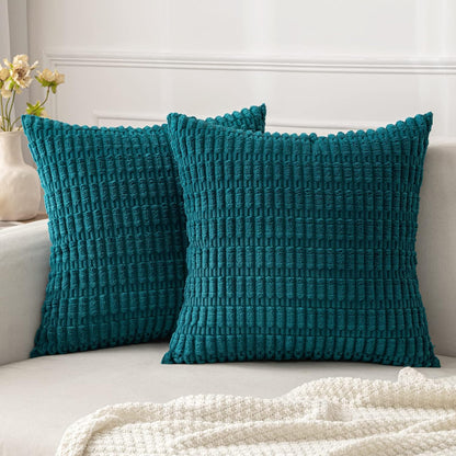 Corduroy Decorative Fall Throw Pillow Covers