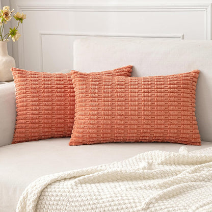 Corduroy Decorative Fall Throw Pillow Covers