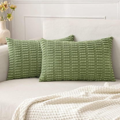 Corduroy Decorative Fall Throw Pillow Covers