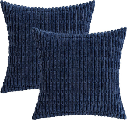 Corduroy Decorative Fall Throw Pillow Covers