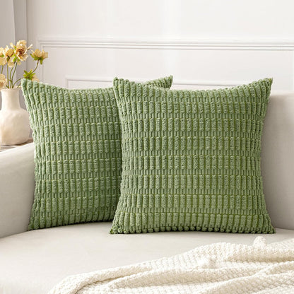 Corduroy Decorative Fall Throw Pillow Covers