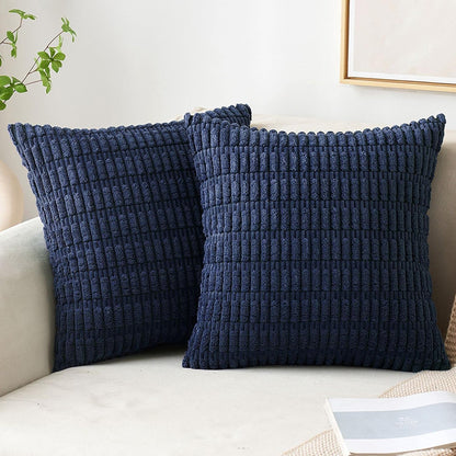 Corduroy Decorative Fall Throw Pillow Covers