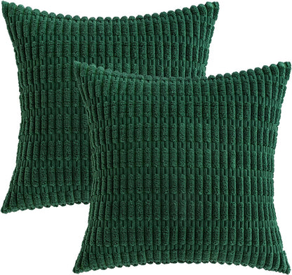 Corduroy Decorative Fall Throw Pillow Covers