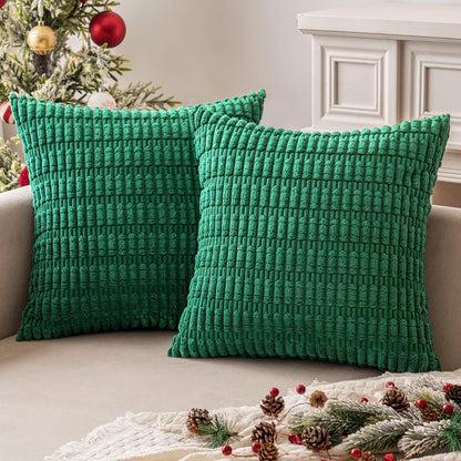 Corduroy Decorative Fall Throw Pillow Covers